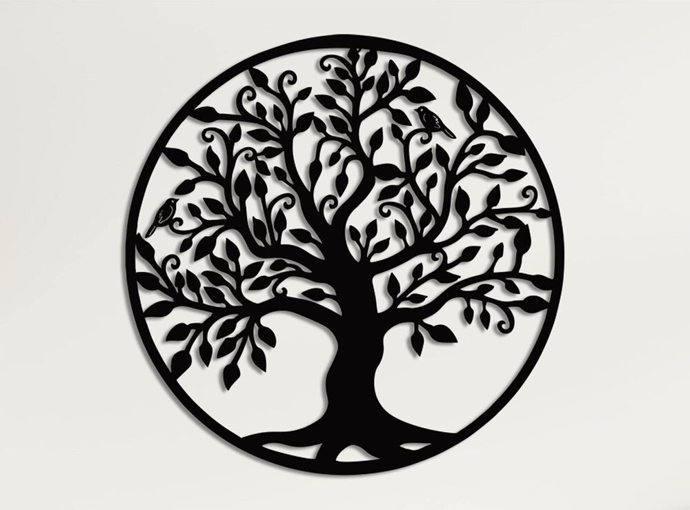 6505 Metal Wall Art - Tree of Life - Family Tree Metal Wall Decor Home